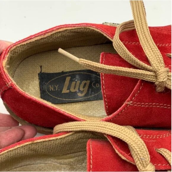 Lugz Red Leather Suede Men\'s Shoes Size 10.5 main image 9